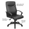 Officesource Advantage Collection Executive High Back with Black Frame 1201VBK